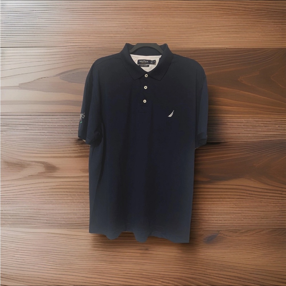 Yogi Berra Nautica Men's Black Polo Shirt Yankees Legends